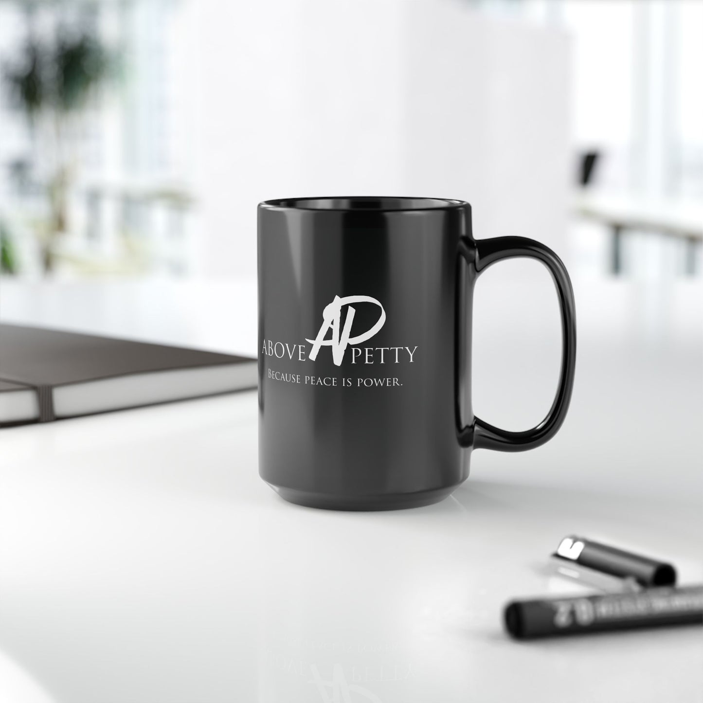 AP "Because Peace Is Power" Coffee Mug - Black 15oz