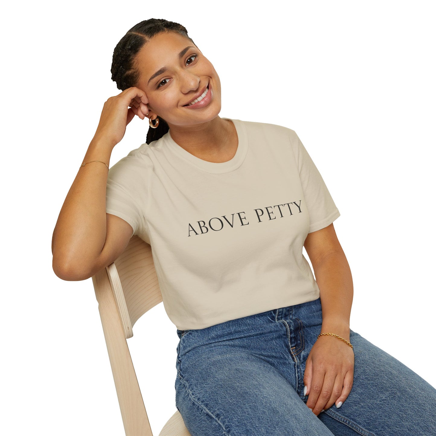 Above Petty Minimal Script T-Shirt