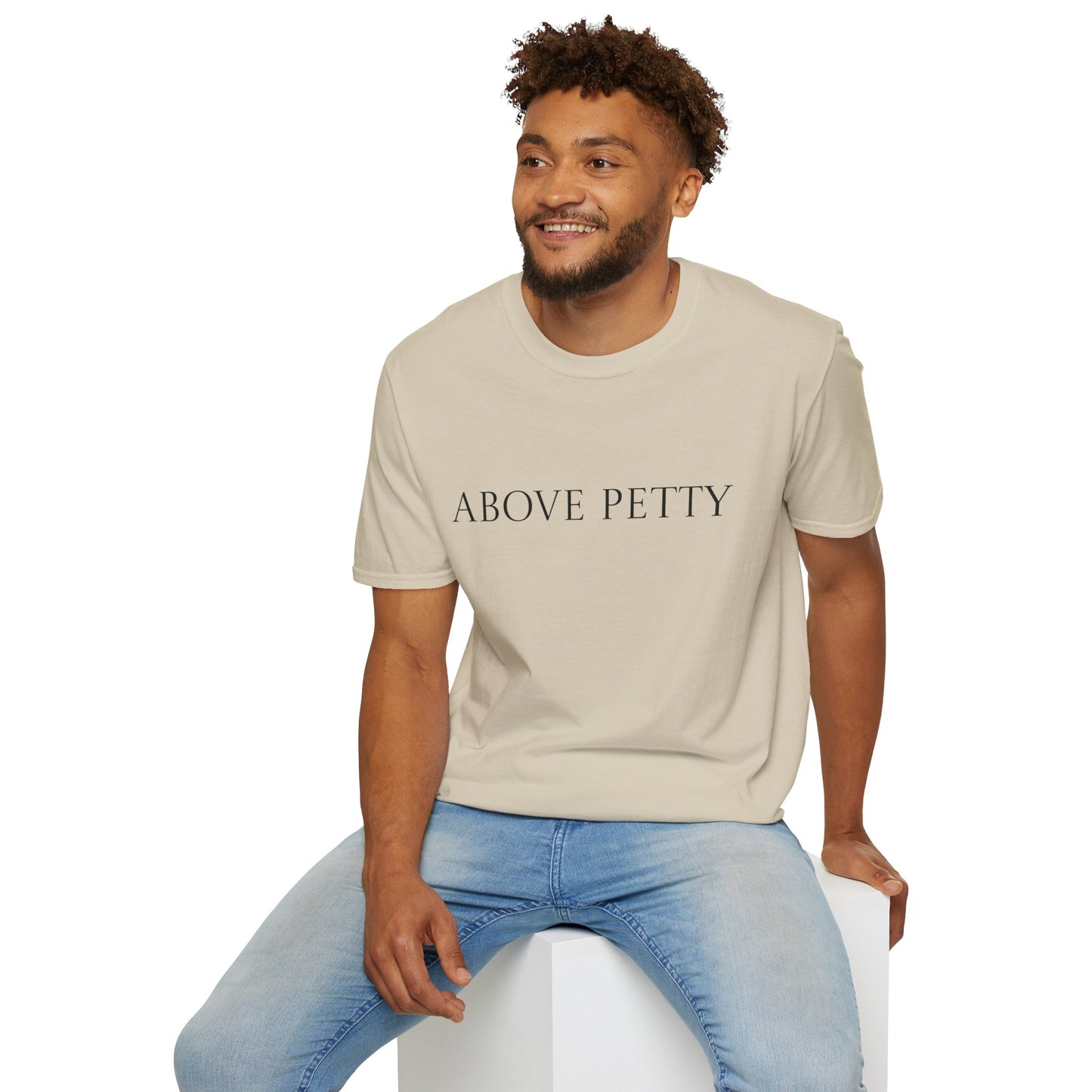 Above Petty Minimal Script T-Shirt