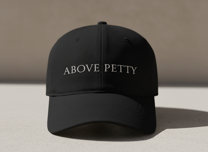 Above Petty Minimal Script Baseball Cap