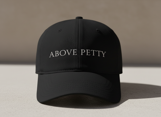 Above Petty Minimal Script Baseball Cap