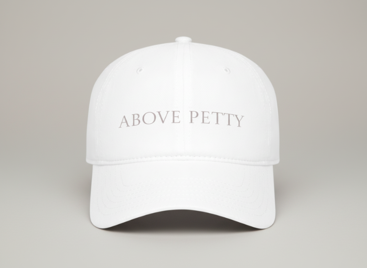 Above Petty Minimal Script Baseball Cap