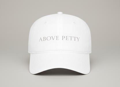 Above Petty Minimal Script Baseball Cap