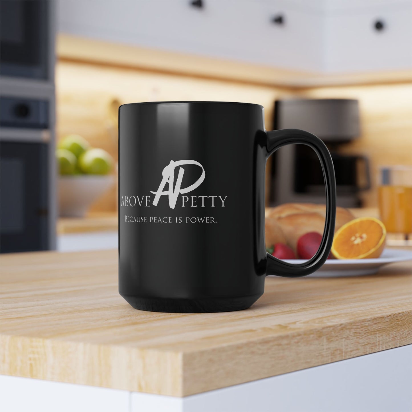 AP "Because Peace Is Power" Coffee Mug - Black 15oz