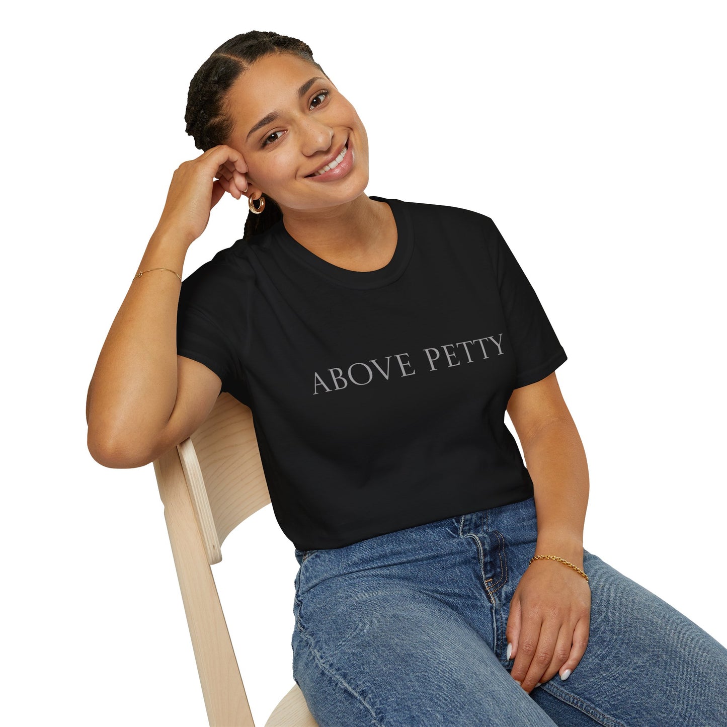 Above Petty Minimal Script T-Shirt