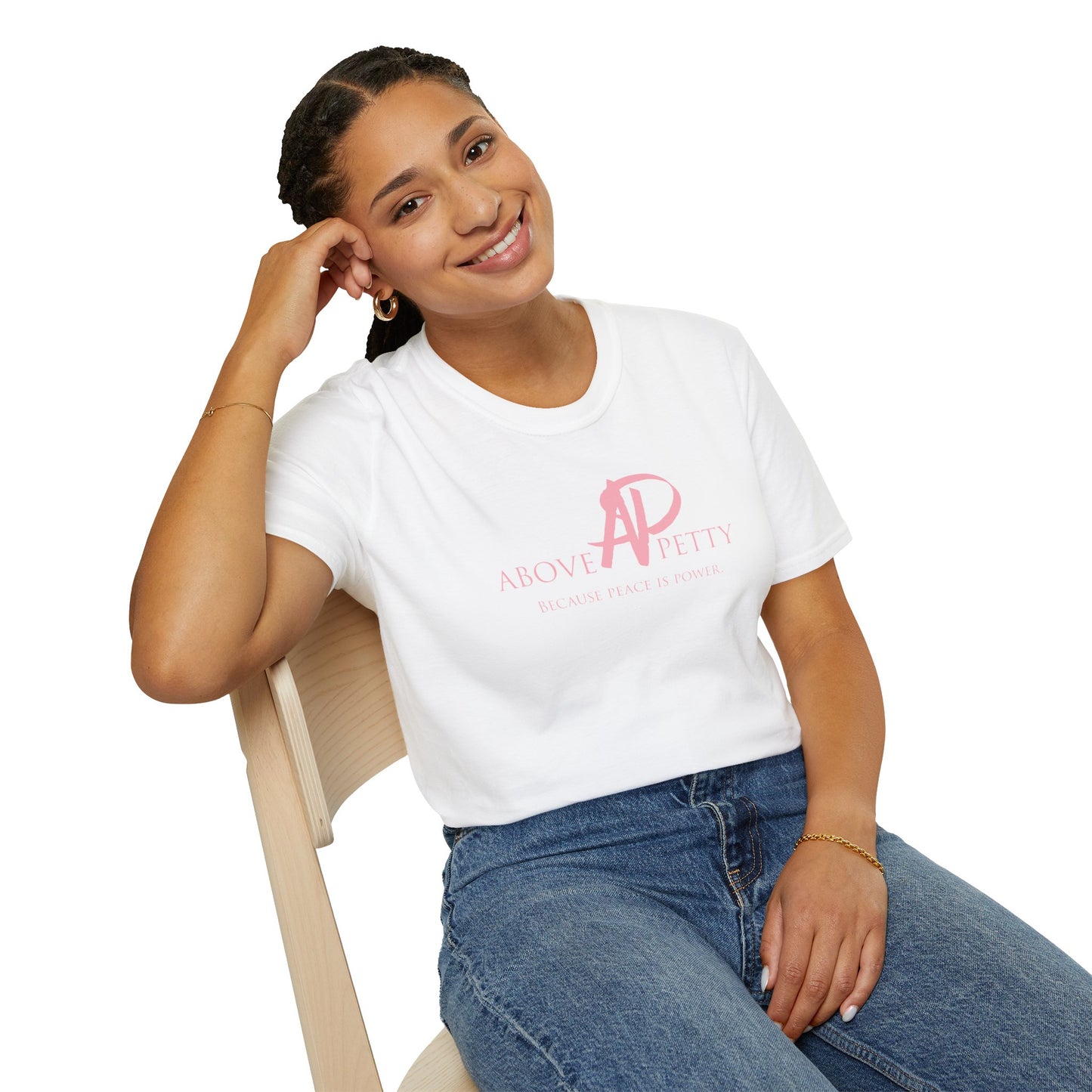 AP Signature Script Because Peace is Power T-Shirt